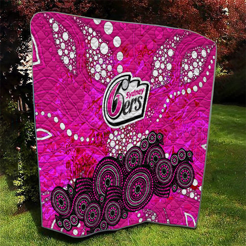 Sydney Sixers Quilt Graffiti Urban Aboriginal Dot Abstract Design