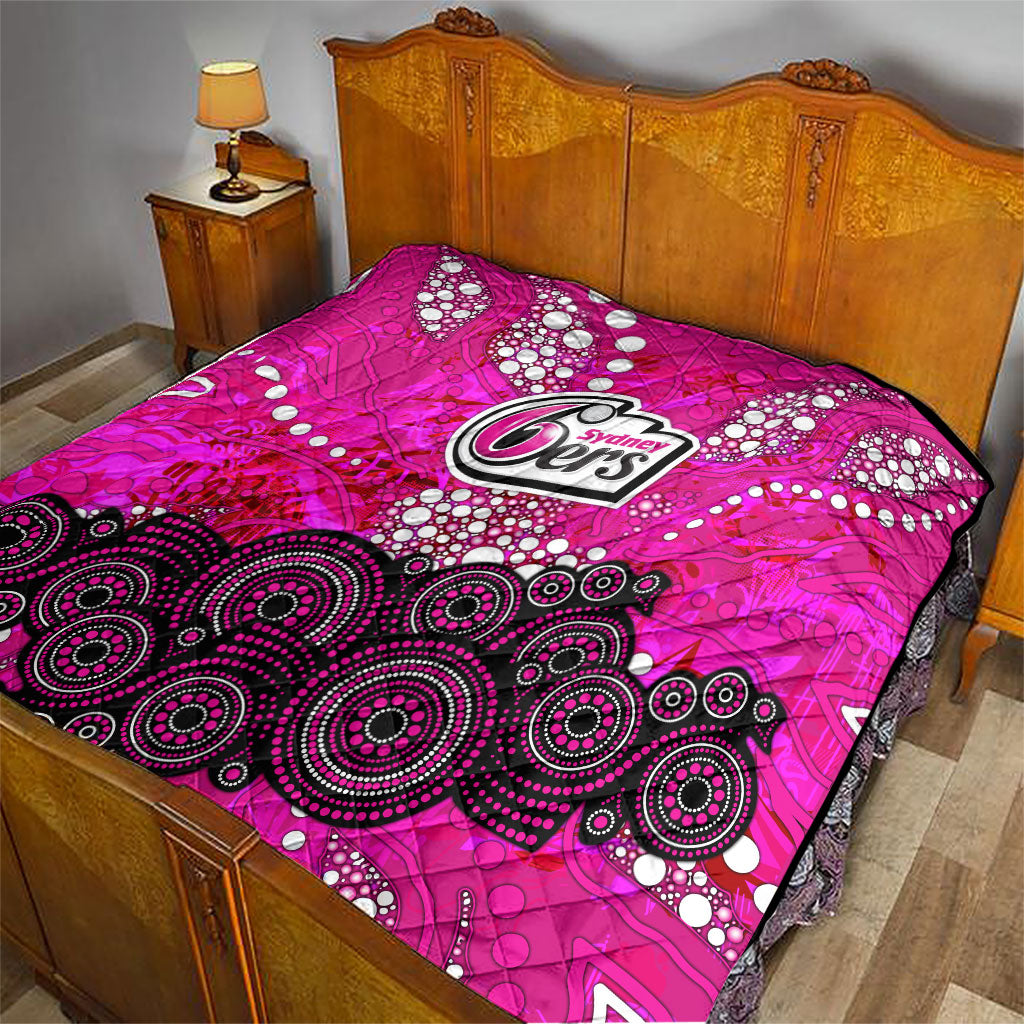 Sydney Sixers Quilt Graffiti Urban Aboriginal Dot Abstract Design