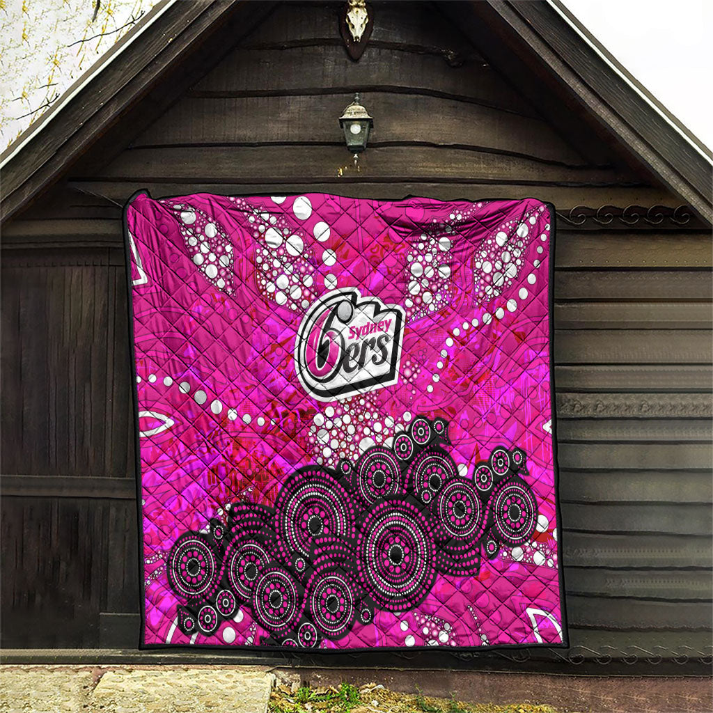 Sydney Sixers Quilt Graffiti Urban Aboriginal Dot Abstract Design