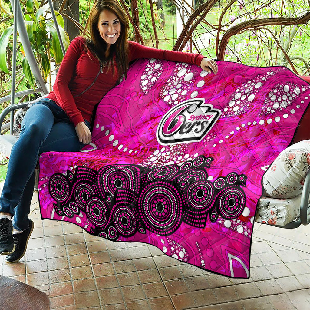Sydney Sixers Quilt Graffiti Urban Aboriginal Dot Abstract Design
