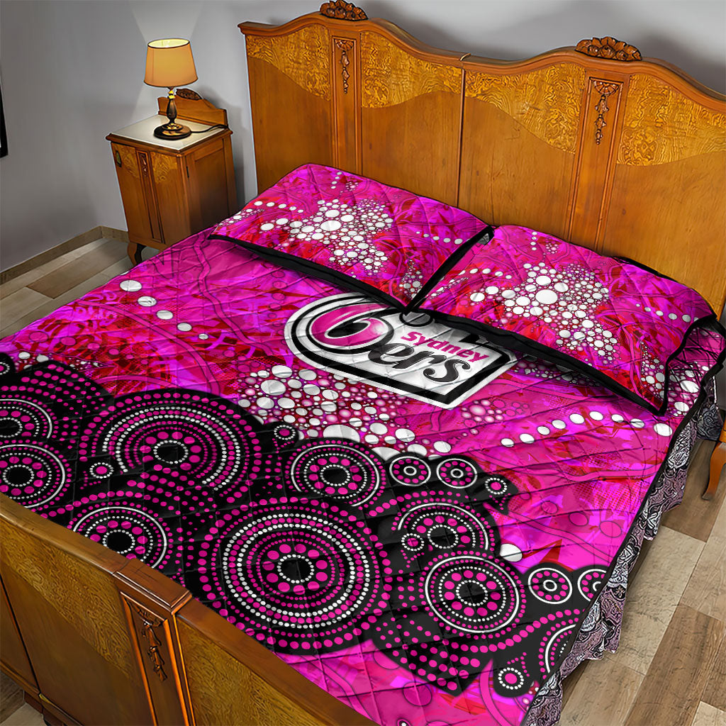 Sydney Sixers Quilt Bed Set Graffiti Urban Aboriginal Dot Abstract Design