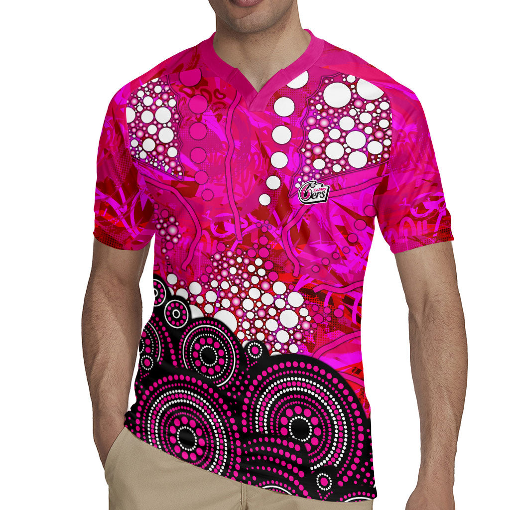 Sydney Sixers Rugby Jersey Graffiti Urban Aboriginal Dot Abstract Design