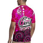 Sydney Sixers Rugby Jersey Graffiti Urban Aboriginal Dot Abstract Design