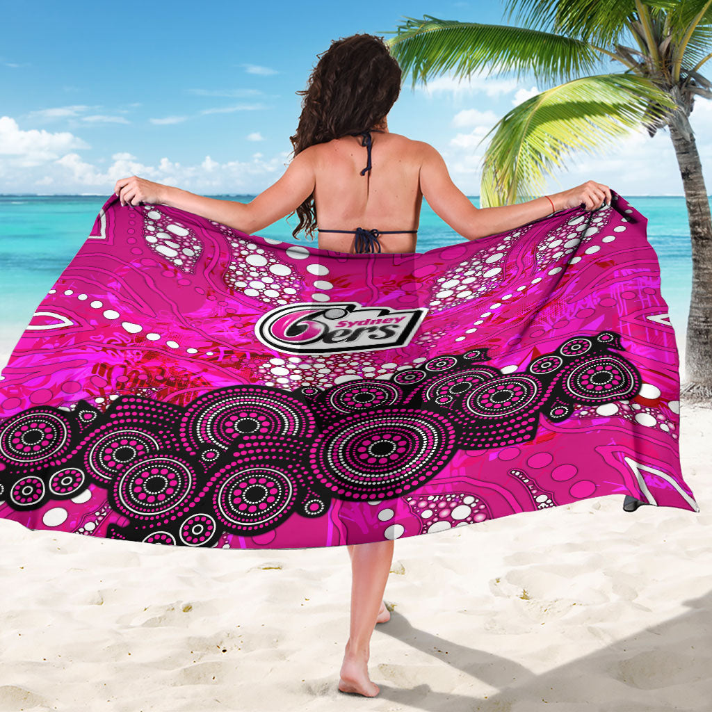 Sydney Sixers Sarong Graffiti Urban Aboriginal Dot Abstract Design