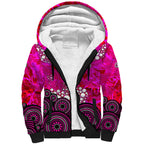 Sydney Sixers Sherpa Hoodie Graffiti Urban Aboriginal Dot Abstract Design