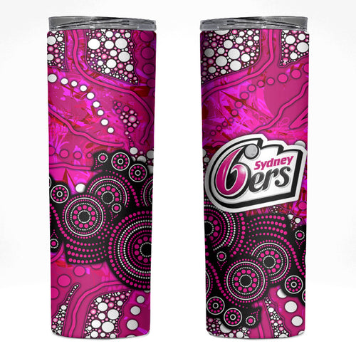 Sydney Sixers Skinny Tumbler Graffiti Urban Aboriginal Dot Abstract Design