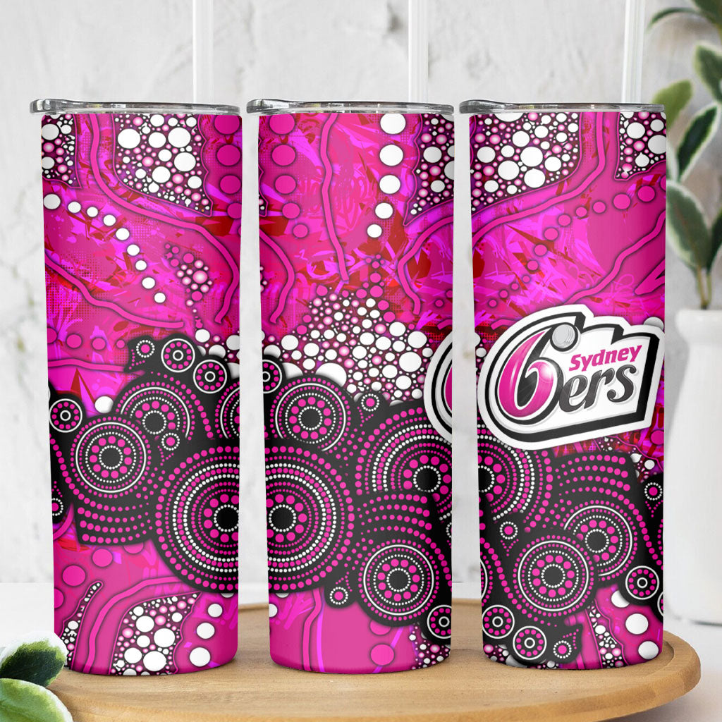 Sydney Sixers Skinny Tumbler Graffiti Urban Aboriginal Dot Abstract Design