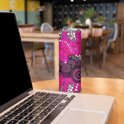 Sydney Sixers Skinny Tumbler Graffiti Urban Aboriginal Dot Abstract Design