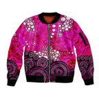 Sydney Sixers Sleeve Zip Bomber Jacket Graffiti Urban Aboriginal Dot Abstract Design