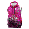 Sydney Sixers Sleeveless Hoodie Graffiti Urban Aboriginal Dot Abstract Design