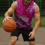 Sydney Sixers Sleeveless Hoodie Graffiti Urban Aboriginal Dot Abstract Design