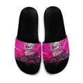 Sydney Sixers Slide Sandals Graffiti Urban Aboriginal Dot Abstract Design