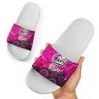 Sydney Sixers Slide Sandals Graffiti Urban Aboriginal Dot Abstract Design