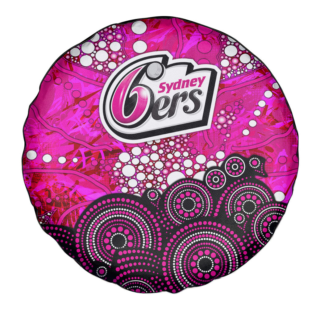 Sydney Sixers Spare Tire Cover Graffiti Urban Aboriginal Dot Abstract Design