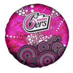 Sydney Sixers Spare Tire Cover Graffiti Urban Aboriginal Dot Abstract Design