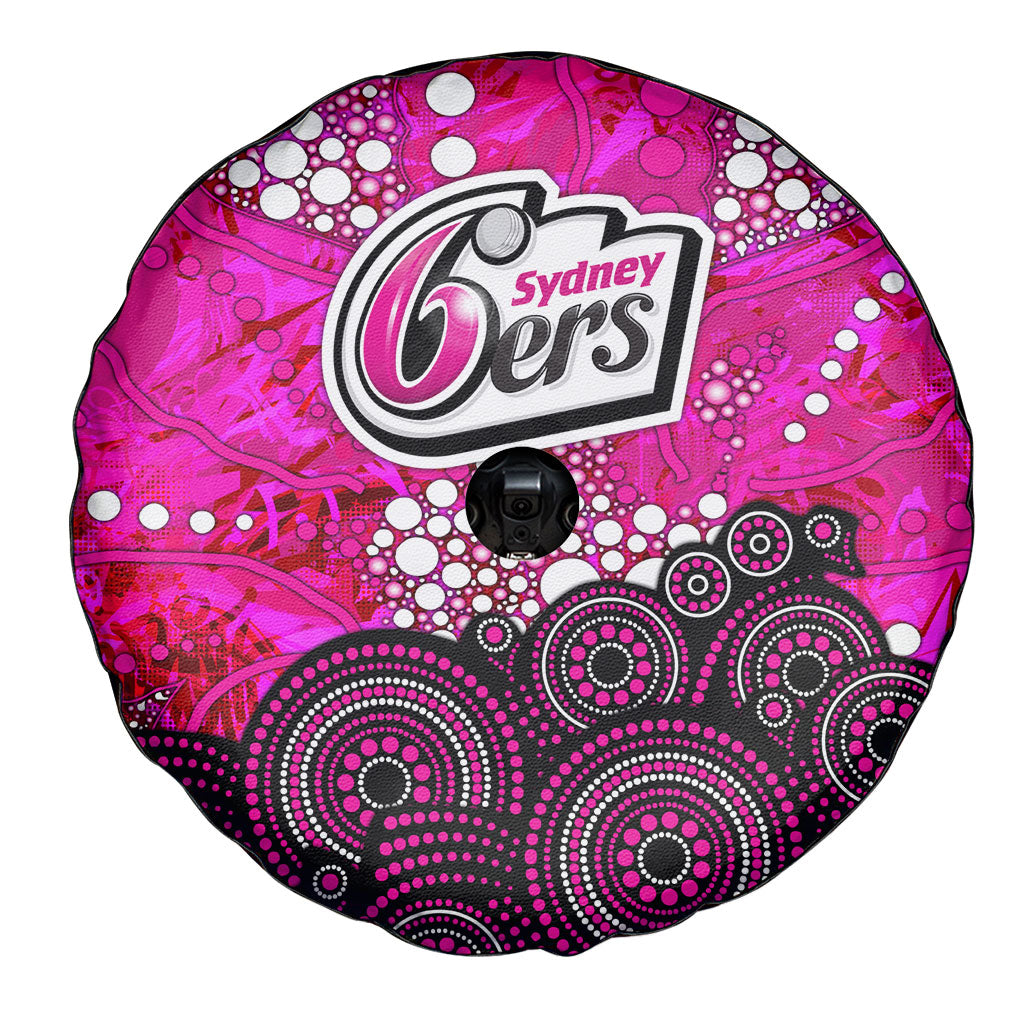 Sydney Sixers Spare Tire Cover Graffiti Urban Aboriginal Dot Abstract Design