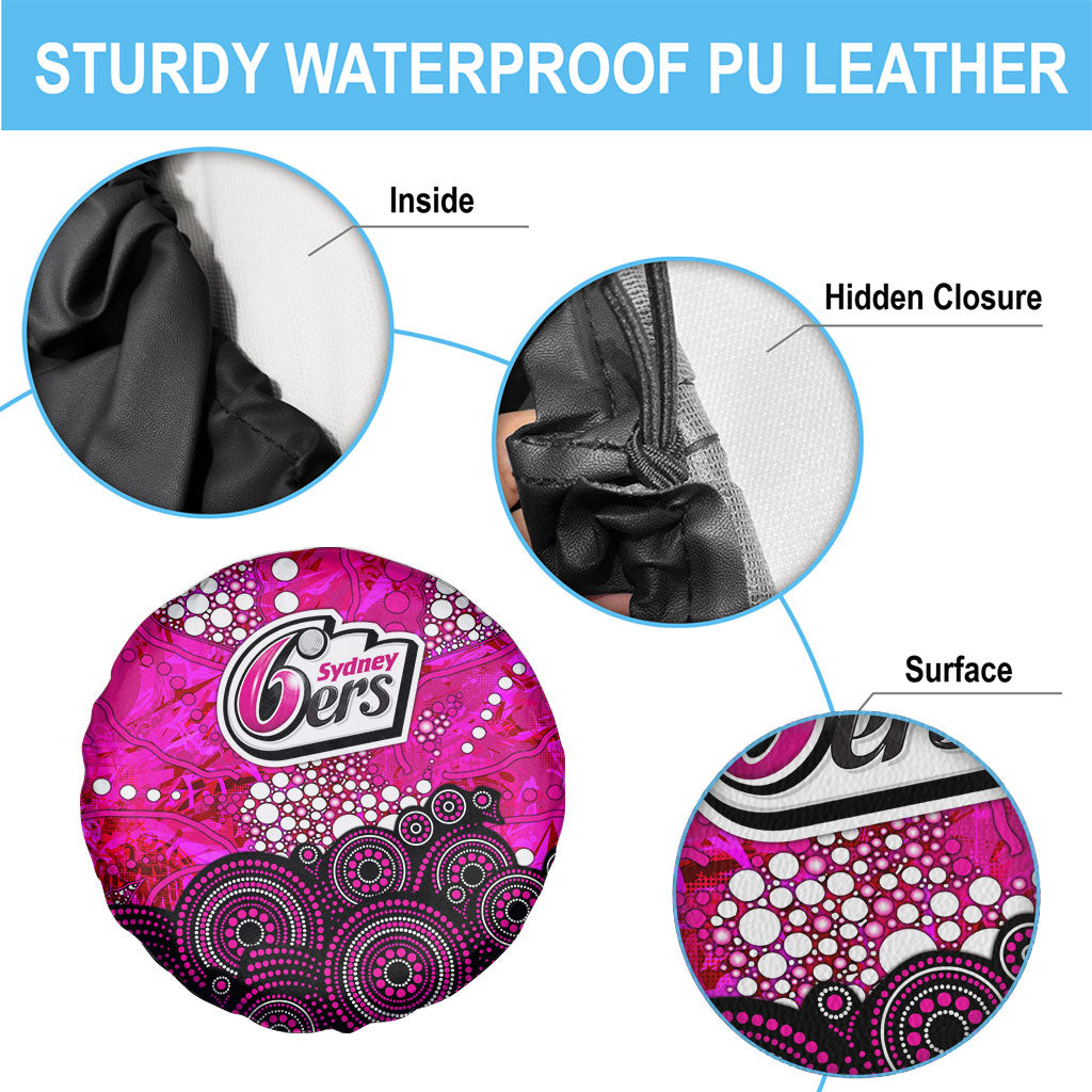 Sydney Sixers Spare Tire Cover Graffiti Urban Aboriginal Dot Abstract Design