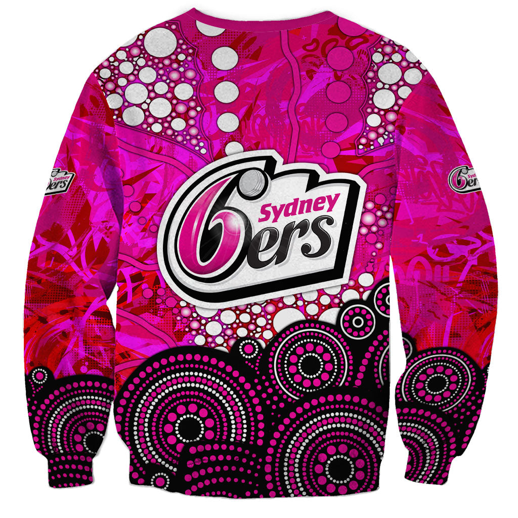 Sydney Sixers Sweatshirt Graffiti Urban Aboriginal Dot Abstract Design