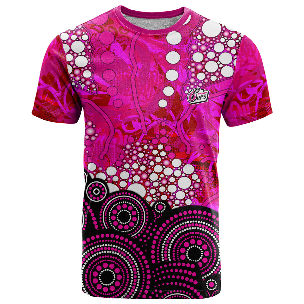 Sydney Sixers T Shirt Graffiti Urban Aboriginal Dot Abstract Design