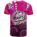 Sydney Sixers T Shirt Graffiti Urban Aboriginal Dot Abstract Design