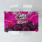 Sydney Sixers Tablecloth Graffiti Urban Aboriginal Dot Abstract Design