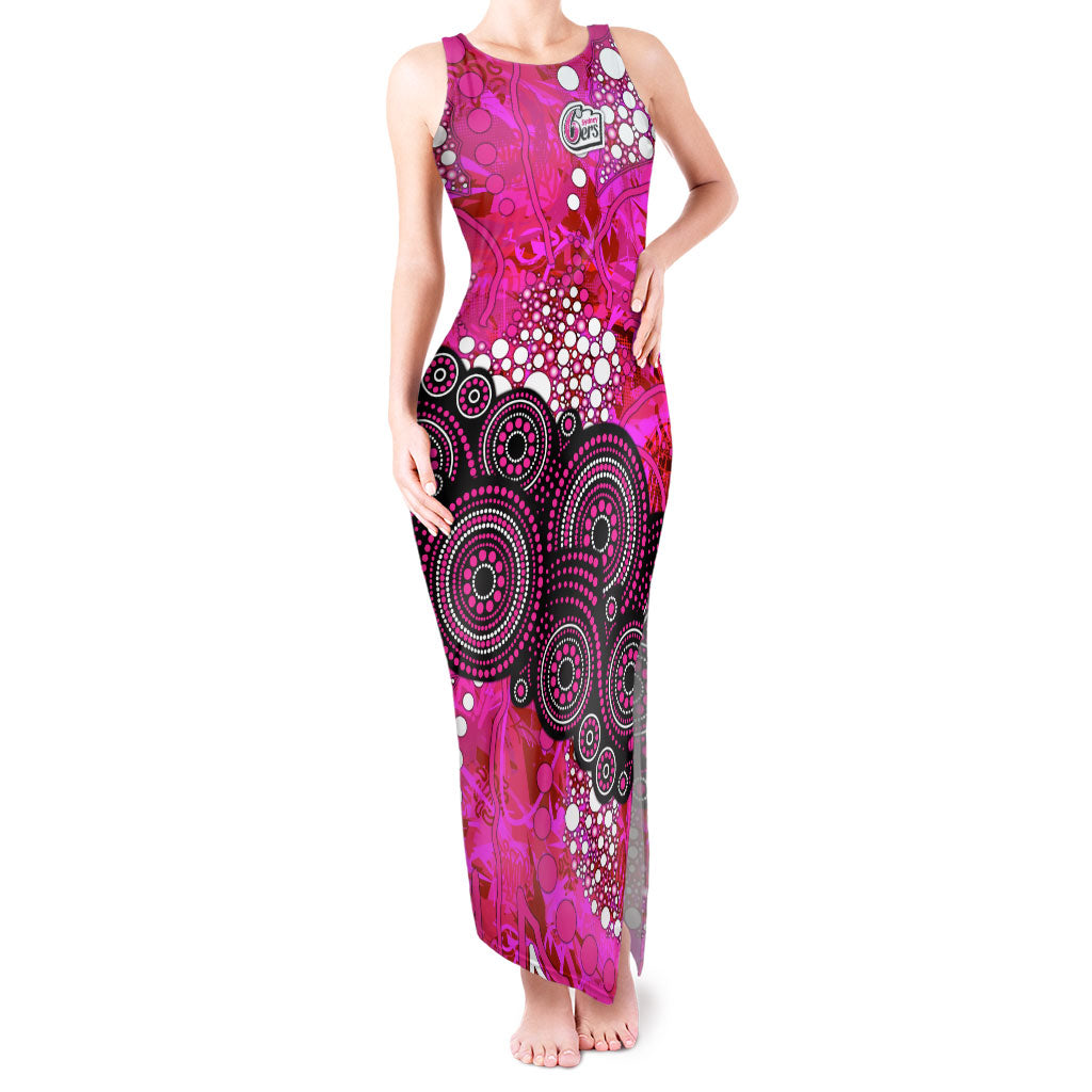 Sydney Sixers Tank Maxi Dress Graffiti Urban Aboriginal Dot Abstract Design