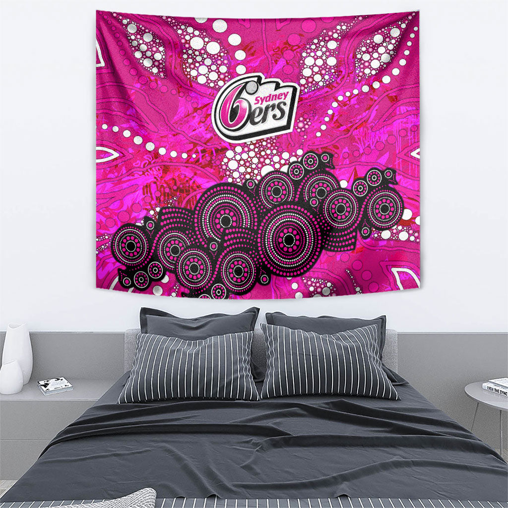 Sydney Sixers Tapestry Graffiti Urban Aboriginal Dot Abstract Design