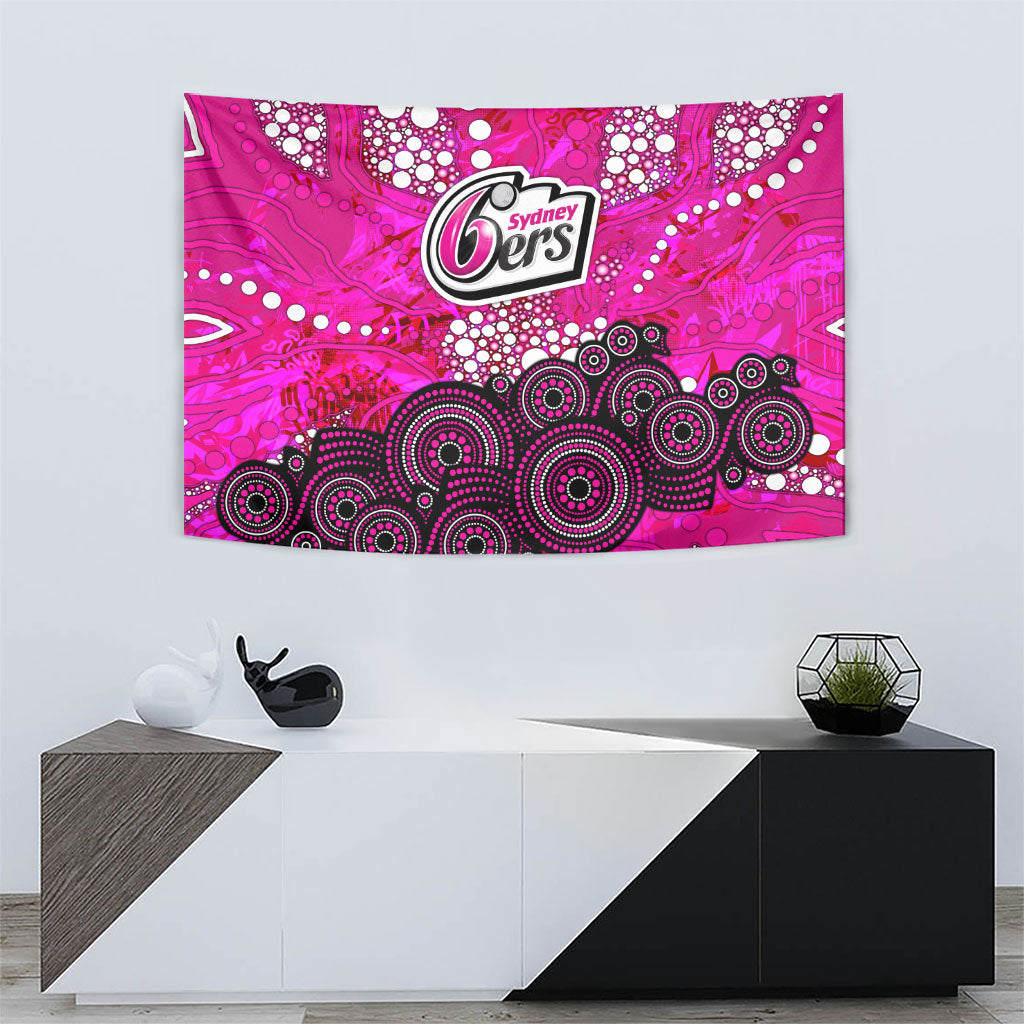 Sydney Sixers Tapestry Graffiti Urban Aboriginal Dot Abstract Design