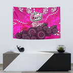 Sydney Sixers Tapestry Graffiti Urban Aboriginal Dot Abstract Design