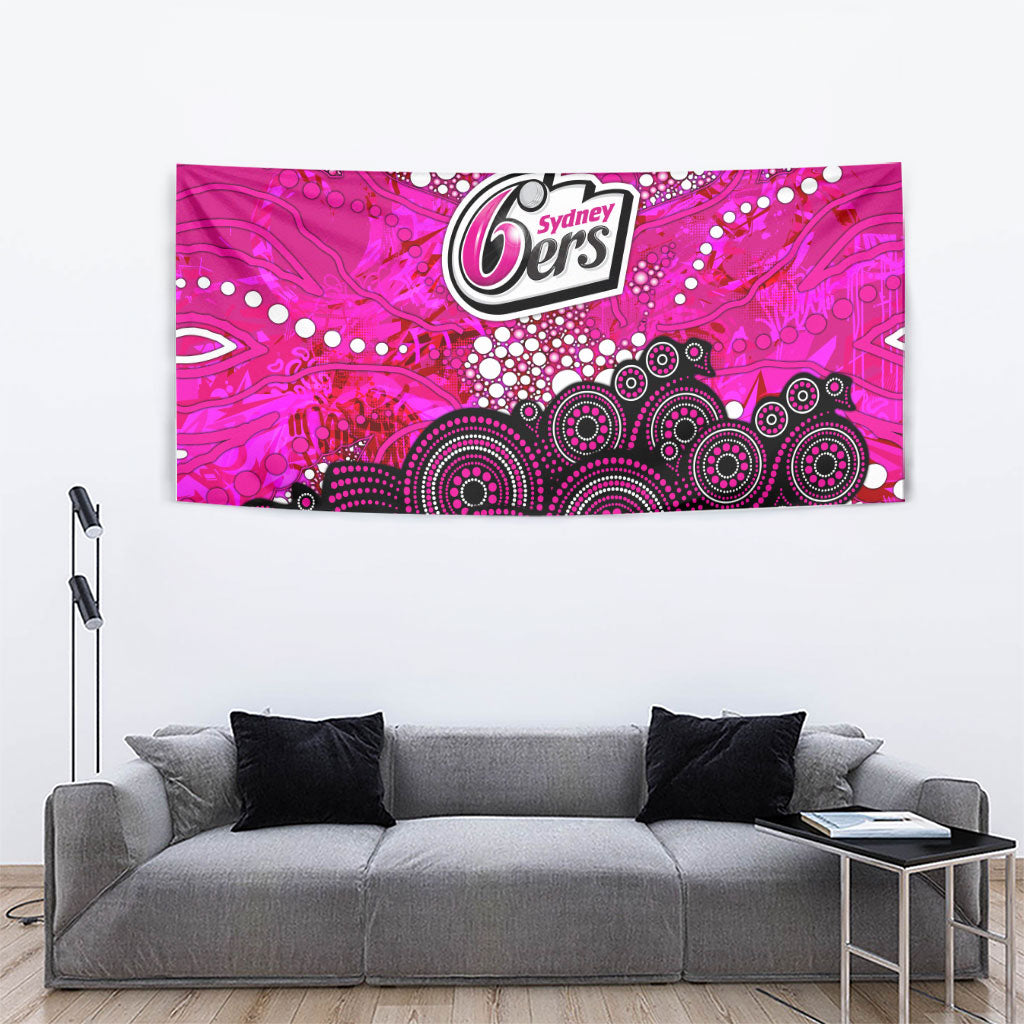 Sydney Sixers Tapestry Graffiti Urban Aboriginal Dot Abstract Design