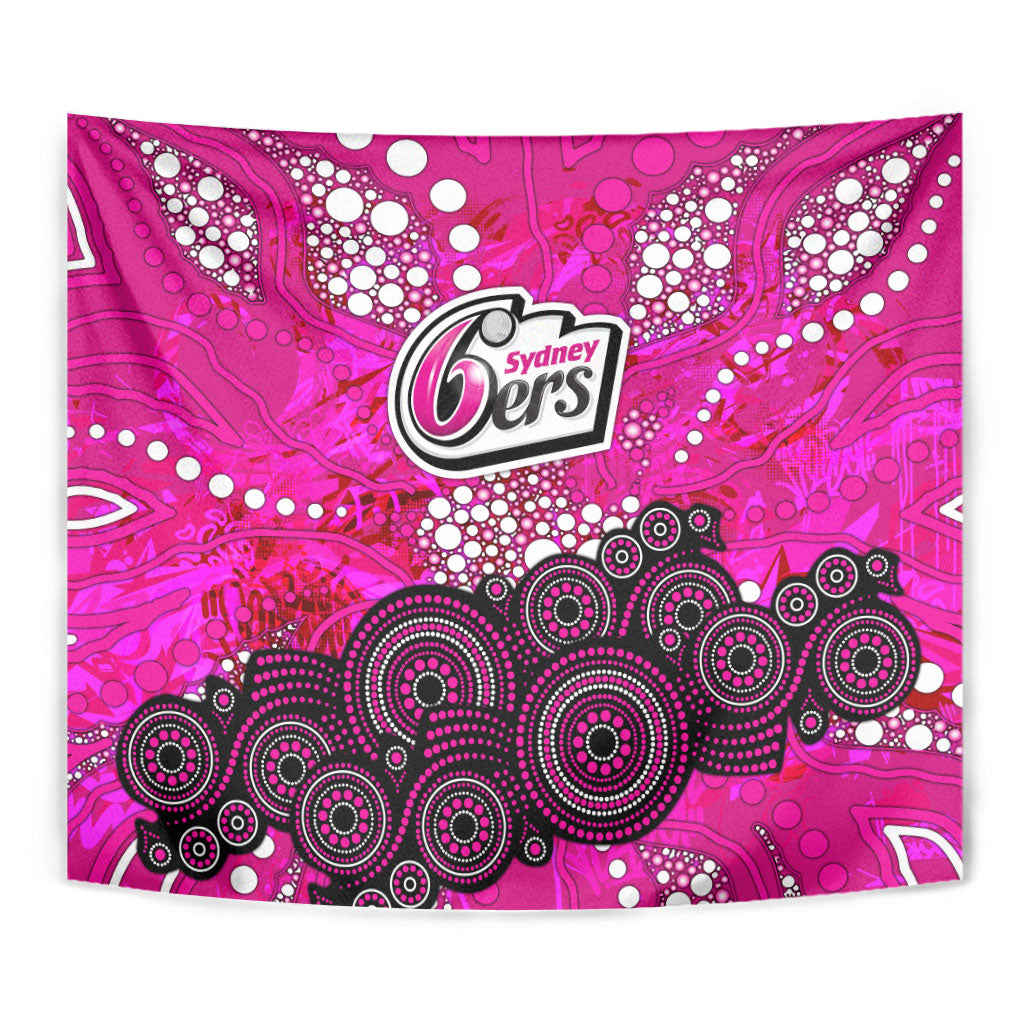 Sydney Sixers Tapestry Graffiti Urban Aboriginal Dot Abstract Design
