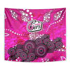 Sydney Sixers Tapestry Graffiti Urban Aboriginal Dot Abstract Design