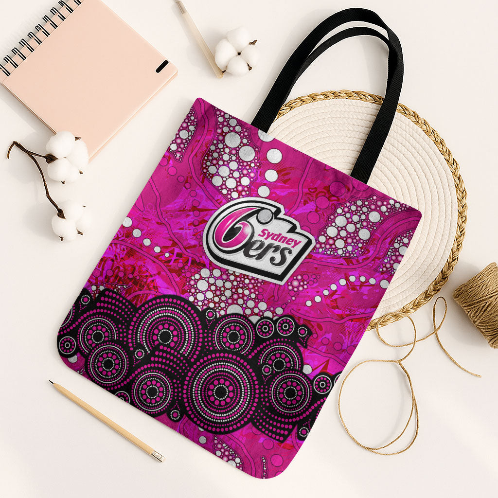 Sydney Sixers Tote Bag Graffiti Urban Aboriginal Dot Abstract Design