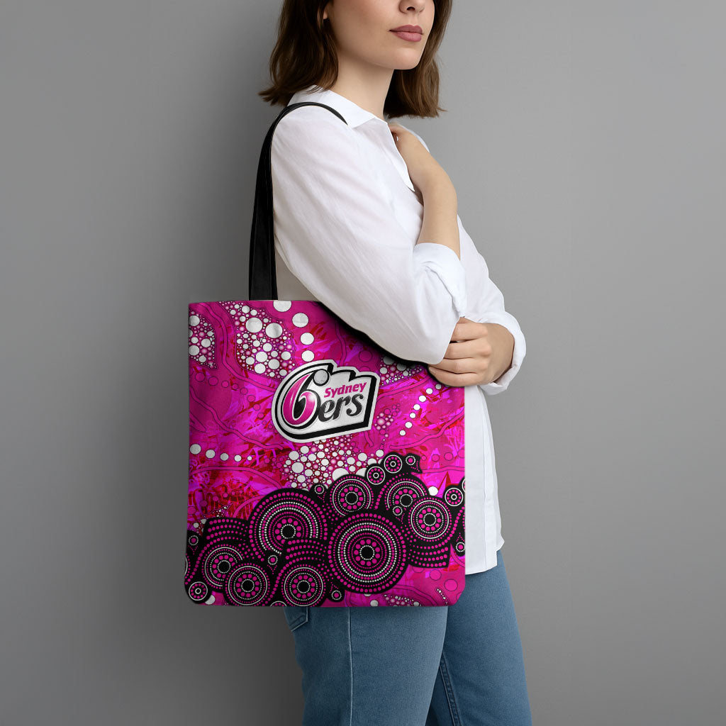 Sydney Sixers Tote Bag Graffiti Urban Aboriginal Dot Abstract Design