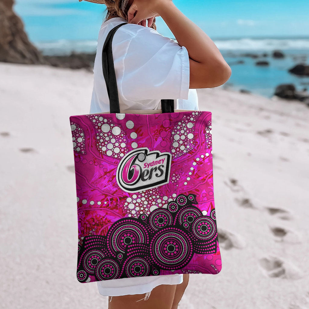 Sydney Sixers Tote Bag Graffiti Urban Aboriginal Dot Abstract Design