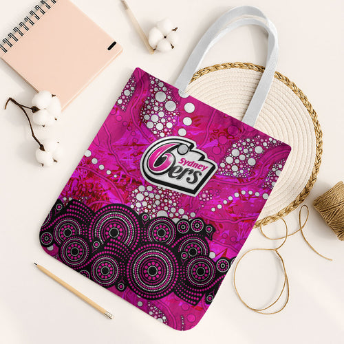 Sydney Sixers Tote Bag Graffiti Urban Aboriginal Dot Abstract Design