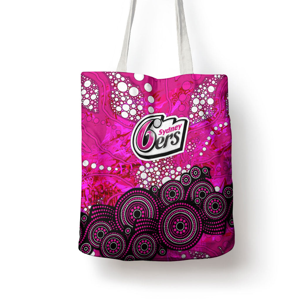Sydney Sixers Tote Bag Graffiti Urban Aboriginal Dot Abstract Design