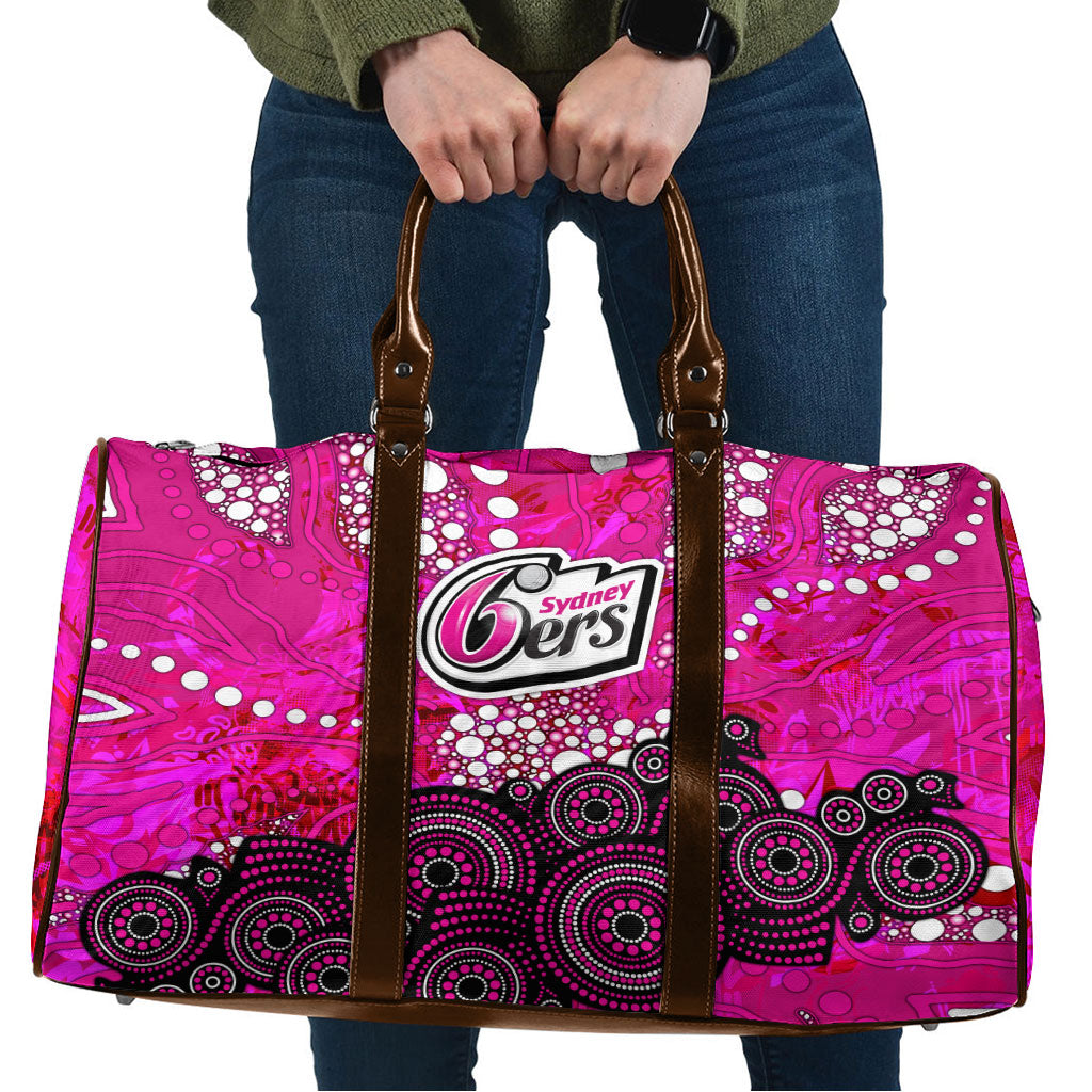 Sydney Sixers Travel Bag Graffiti Urban Aboriginal Dot Abstract Design