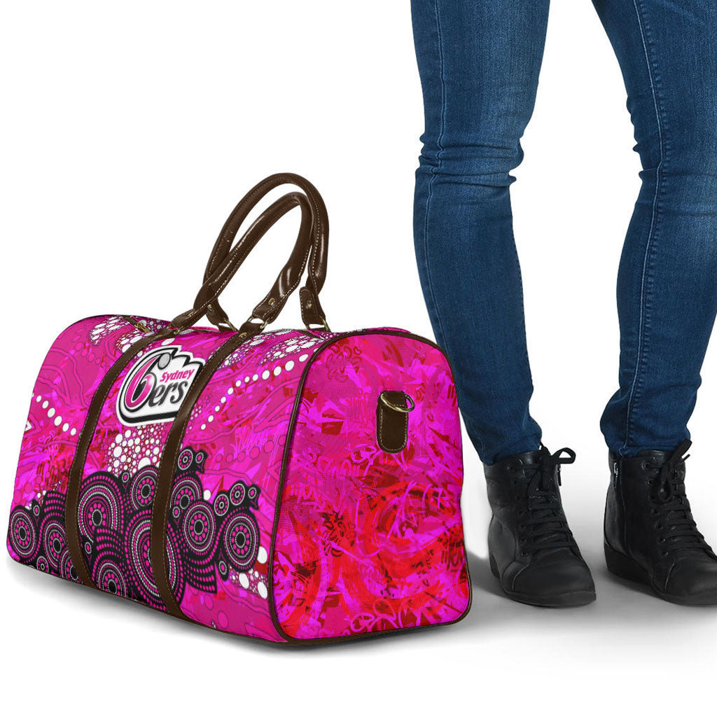 Sydney Sixers Travel Bag Graffiti Urban Aboriginal Dot Abstract Design