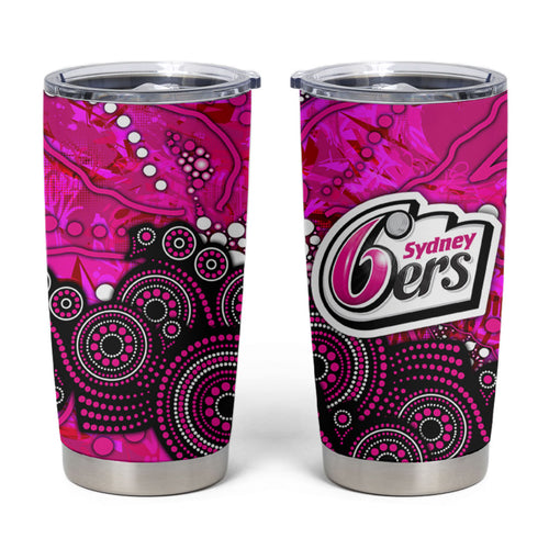 Sydney Sixers Tumbler Cup Graffiti Urban Aboriginal Dot Abstract Design