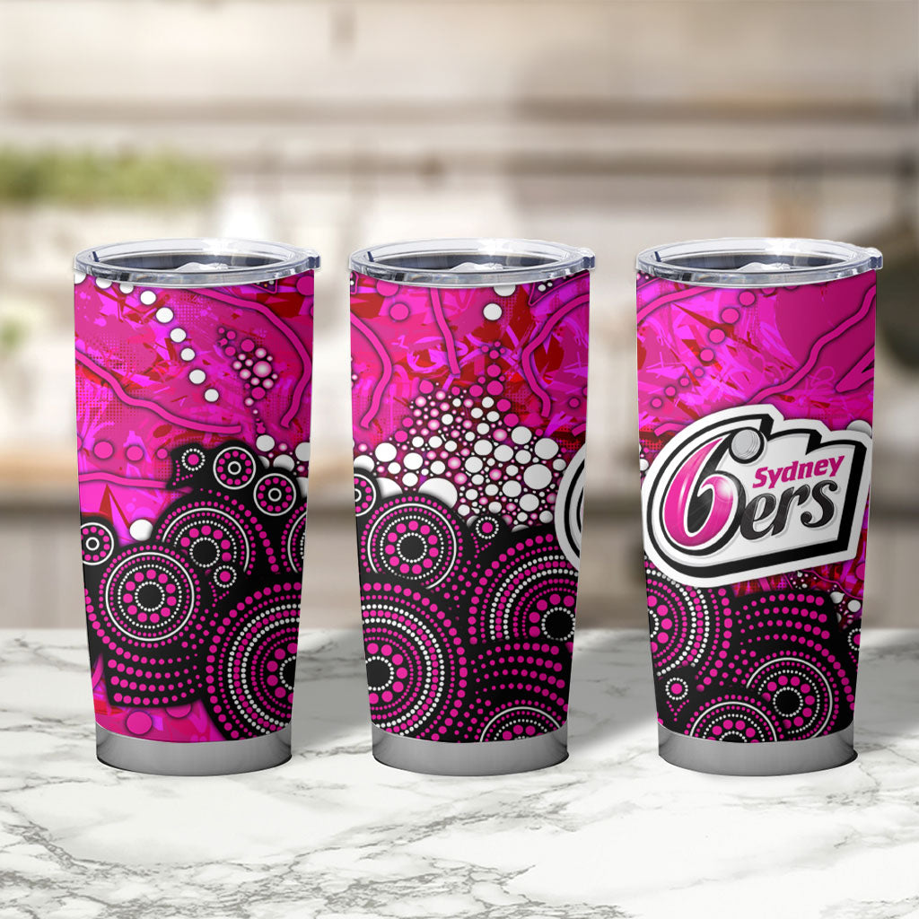 Sydney Sixers Tumbler Cup Graffiti Urban Aboriginal Dot Abstract Design
