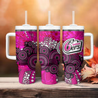 Sydney Sixers Tumbler With Handle Graffiti Urban Aboriginal Dot Abstract Design