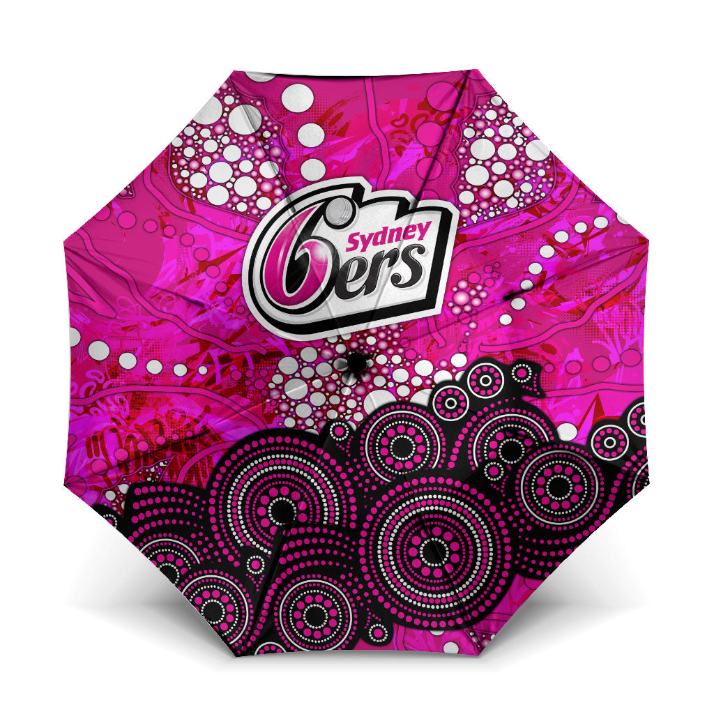 Sydney Sixers Umbrella Graffiti Urban Aboriginal Dot Abstract Design
