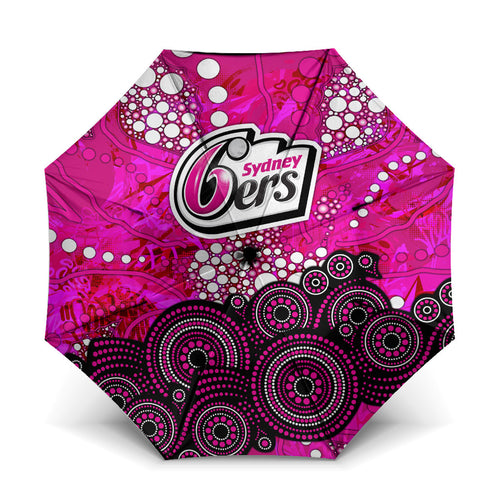 Sydney Sixers Umbrella Graffiti Urban Aboriginal Dot Abstract Design