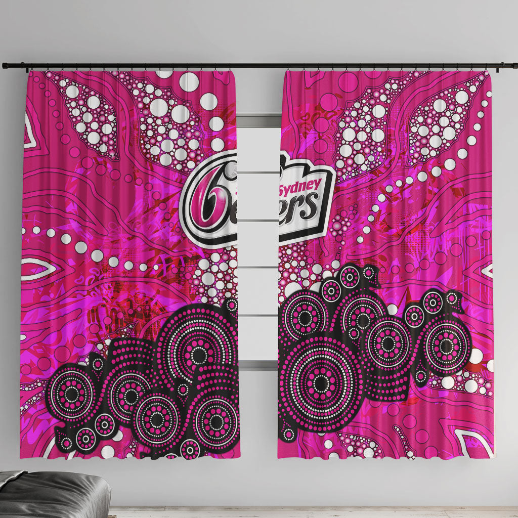 Sydney Sixers Window Curtain Graffiti Urban Aboriginal Dot Abstract Design