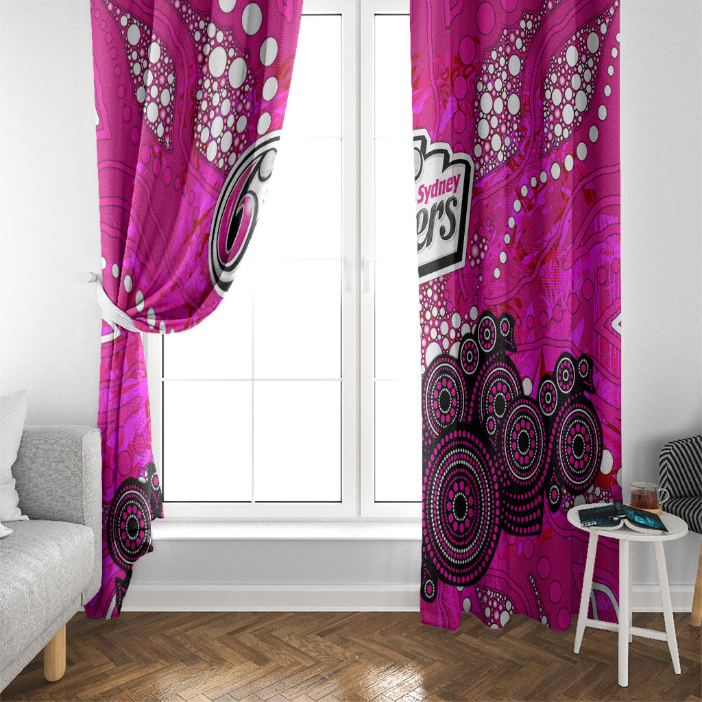 Sydney Sixers Window Curtain Graffiti Urban Aboriginal Dot Abstract Design