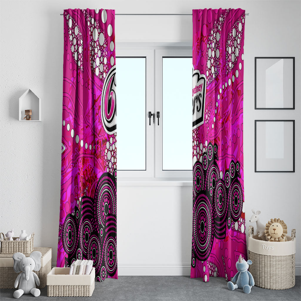 Sydney Sixers Window Curtain Graffiti Urban Aboriginal Dot Abstract Design