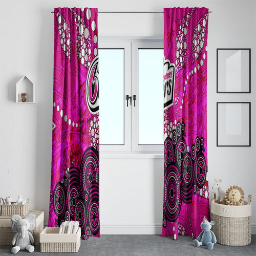 Sydney Sixers Window Curtain Graffiti Urban Aboriginal Dot Abstract Design