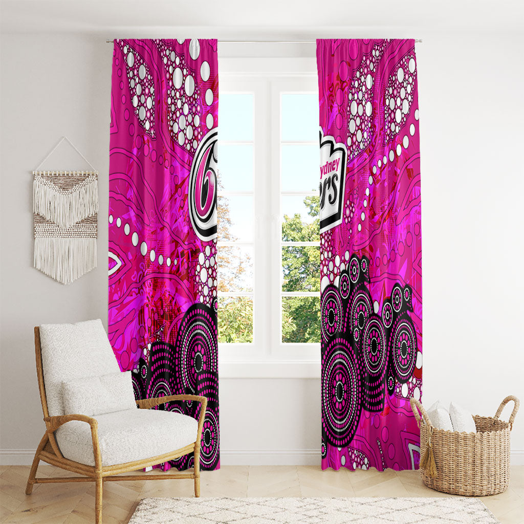 Sydney Sixers Window Curtain Graffiti Urban Aboriginal Dot Abstract Design