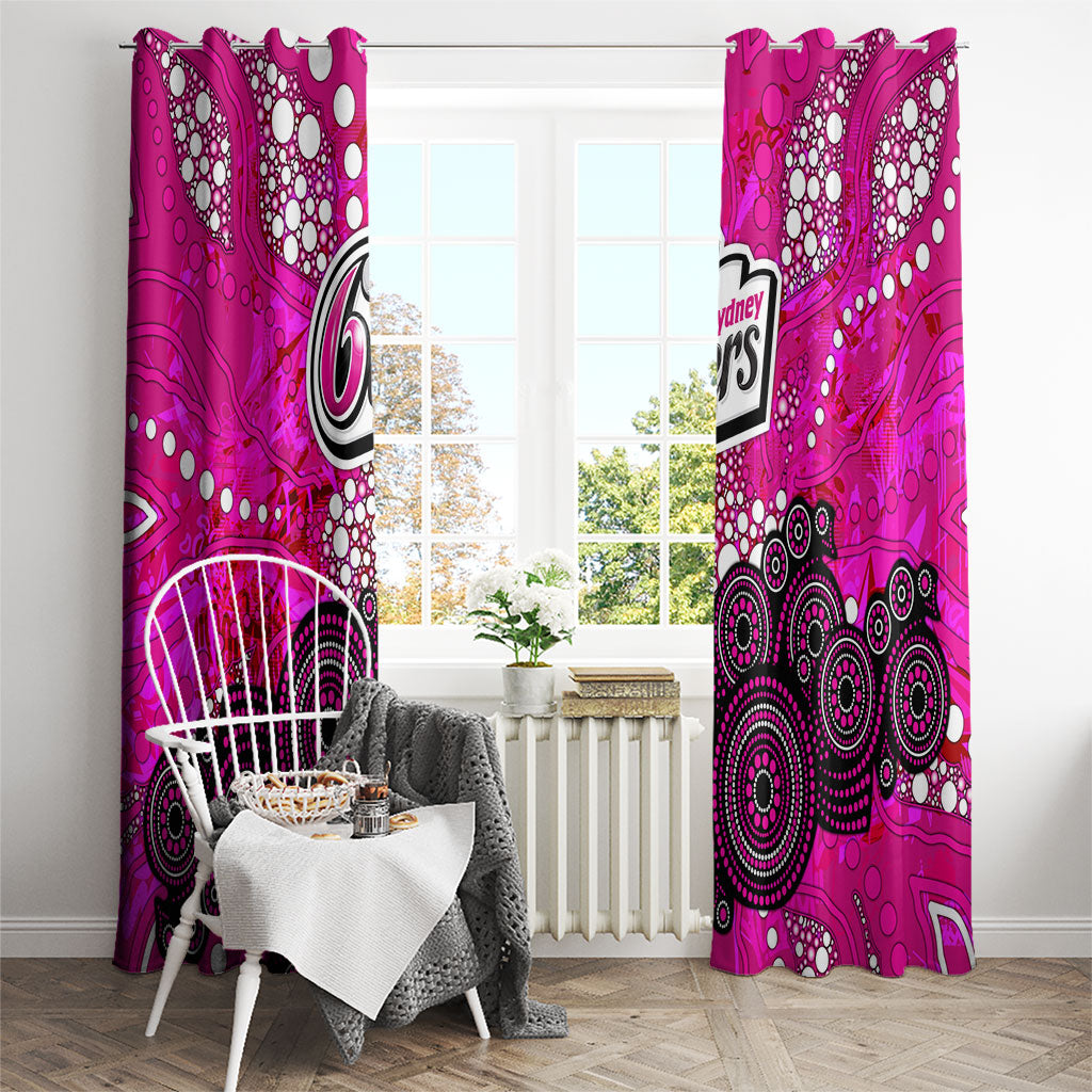 Sydney Sixers Window Curtain Graffiti Urban Aboriginal Dot Abstract Design